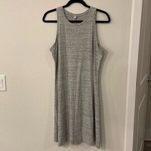 Uniqlo Grey Melange Jersey Tank Dress